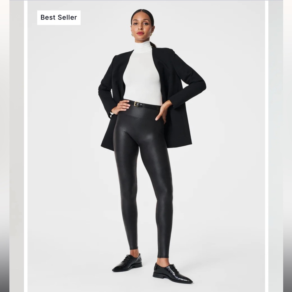 SPANX Faux Leather Leggings